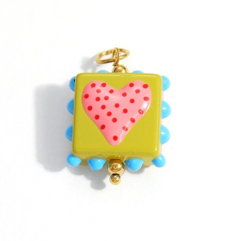 Stainless Steel Enamel Charms For Jewelry Making DIY Cute Heart Fish Flower Fruit Pendants For Bracelet Necklace Craft Accessories