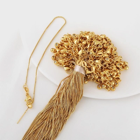Bracciale in Rame a Catena Veneziana Regolabile per Creazione di Gioielli Fai da Te Accessori Placcati Oro Argento per Donna Uomo