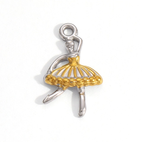 Ciondoli Vintage in Acciaio Inossidabile per Creazione Gioielli DIY Placcati Oro 18K Smalto Perla Artificiale Cammeo Cuore Farfalla Animali