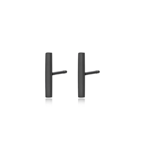 Minimalist Geometric Stainless Steel Stud Earrings For Women Titanium Steel Gold Black Triangle Cube Round Bar Fashion Jewelry