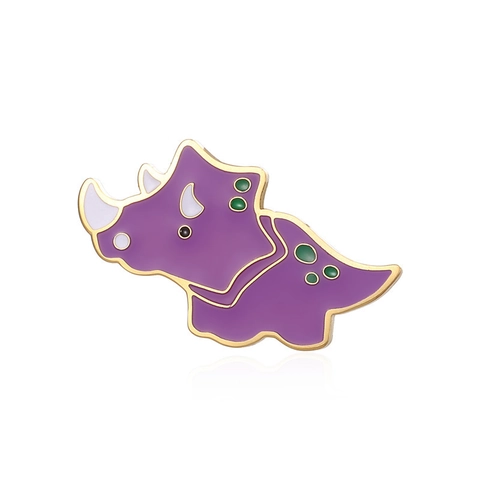 Simpatica Spilla in Smalto Acciaio Inossidabile Cartone Animato Dinosauro Fungo Gatto Strega Distintivo per Zaino Abbigliamento Regalo