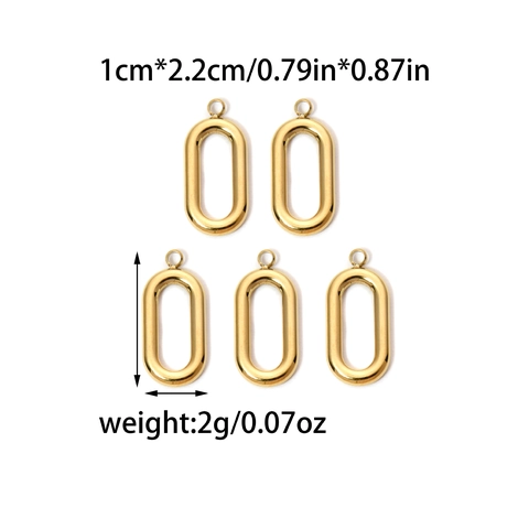 Stainless Steel DIY Jewelry Accessories Anchor Fish Ice Cream Cone Oval Charms For Necklace Bracelet Making Pendants