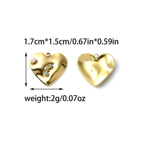 Exquisite Stainless Steel Pendants Heart Butterfly Star Flower Charms For DIY Jewelry Making Keychain Accessory Unisex