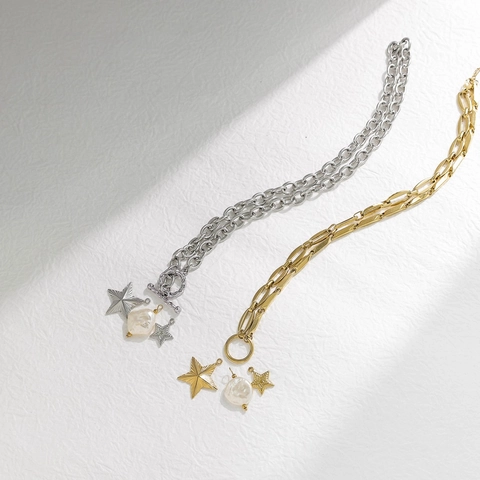 Colgantes de Estrella de Acero Inoxidable Minimalistas para Creación de Joyas DIY Abalorios de Estrella Texturizados para Collar