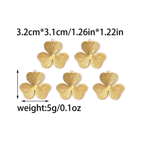 French Retro Stainless Steel Enamel Flower Clover Snake Heart Pendants For DIY Jewelry Making Women Necklace Charms