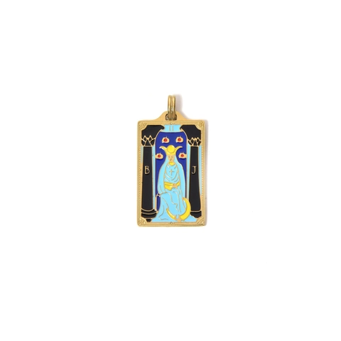 Vintage 304 Stainless Steel Tarot Card Pendants For DIY Jewelry Making Cross Bear Footprint Heart Evil Eye Charms Women Accessories