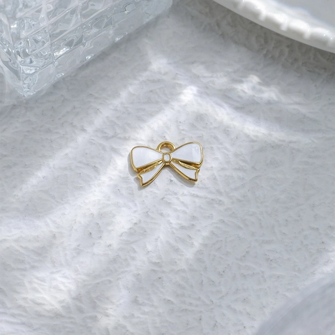 Stainless Steel Butterfly Dragonfly Bowknot Flower Pendants DIY Jewelry Charms For Keychain Necklace Making Accessories