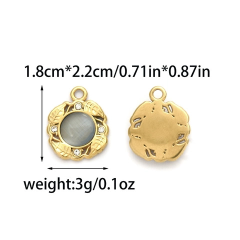Stainless Steel Gold Plated Jellyfish Cross Banana Strawberry Fish Baseball Pendants For DIY Jewelry Making Keychain Accessory