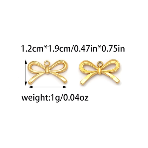 304 Stainless Steel Pendant Charms For DIY Jewelry Making Ladybug With Artificial Pearl Conch Butterfly Bowknot Lips Shapes For Necklace Bracelet Accessories
