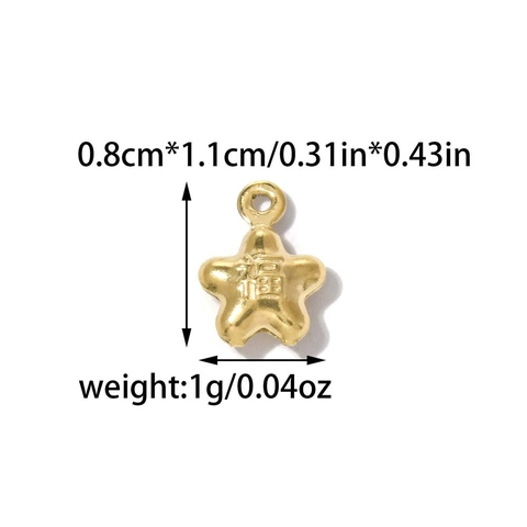 Stainless Steel DIY Pendant Charms Electroplated Crab Starfish Butterfly Feather Shape Jewelry Making For Necklace Bracelet
