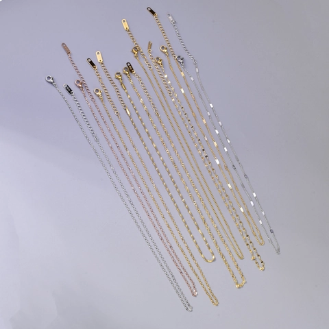 18K Vergulde Titanium Staal Schakelketting Ketting Voor Vrouwen Minimalistisch O-Ketting Slangenbot Watergolf Basis Halsketting