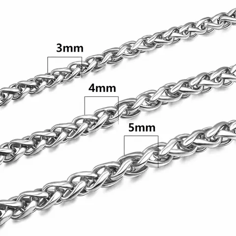 Collana da Uomo in Acciaio al Titanio Catena a Spiga Lucida Ciondolo con Perla Artificiale Gioielli Hip Hop alla Moda per Uomo Ragazzo