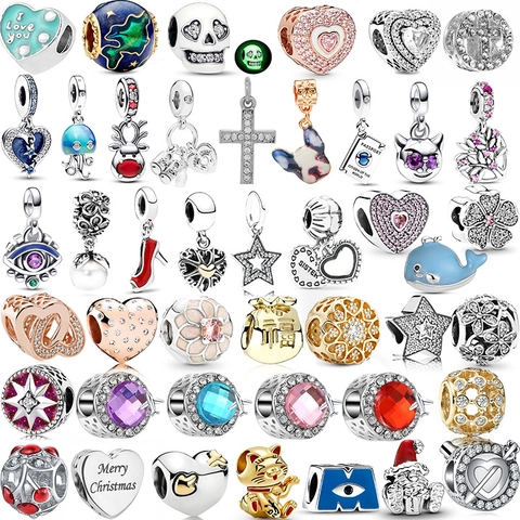 Metal Enamel Rhinestone DIY Charms For Bracelet Necklace Heart Star Animal Christmas Pendants Women Jewelry Making Findings Fashion Accessories