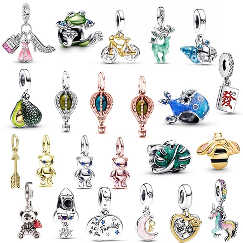 DIY Σμάλτο Ζώο Αβοκάντο Καρδιά Charms Στυλ Μενταγιόν για Γυναικεία Βραχιόλια Αξεσουάρ Κατασκευής Κοσμημάτων