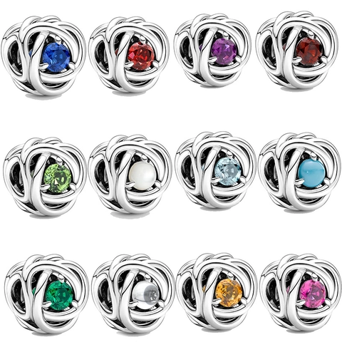 Hollow Woven Round Charm Beads Silver Plated Metal Rhinestone Loose Bead For DIY Bracelet Necklace Women Jewelry Making