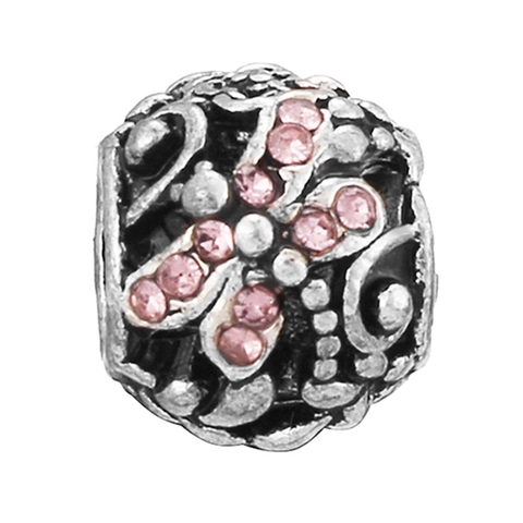 Alloy Zirconia Enamel Charm Beads For DIY Bracelet Jewelry Making Flower Heart Starfish Fruit Dragonfly Charms Accessories For Women