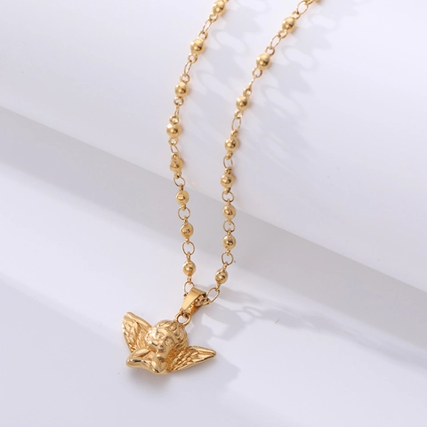 Light Luxury Stainless Steel Zirconia Pendant Necklace Gold Silver Toned Colored Gemstone Clavicle Chain Jewelry For Women
