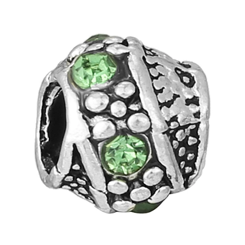Ciondoli Fai da Te in Lega di Smalto Zirconia Verde per Creazione Bracciali Collane Gioielli alla Moda Donna Pendente Cuore Fiore Quadrifoglio Stella
