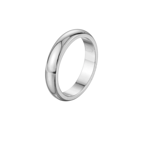 Titanstahl Ring Für Damen Herren Minimalistisch Hochglanzpoliertes Schlichtes Band Vintage Krone Kreuz Strass Eingelegter Fingerring Modeschmuck Geschenk