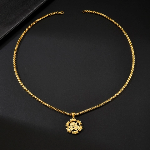 Collier Pendentif Engrenage Mécanique Steampunk pour Hommes en Acier Inoxydable Style Industriel Double Couche Bijoux Cadeau Unisexe