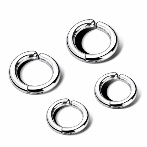 Orecchini a Cerchio in Acciaio Inossidabile per Uomo Orecchini a Bottone Tondi Minimalisti Hip Hop Streetwear Gioielli Punk