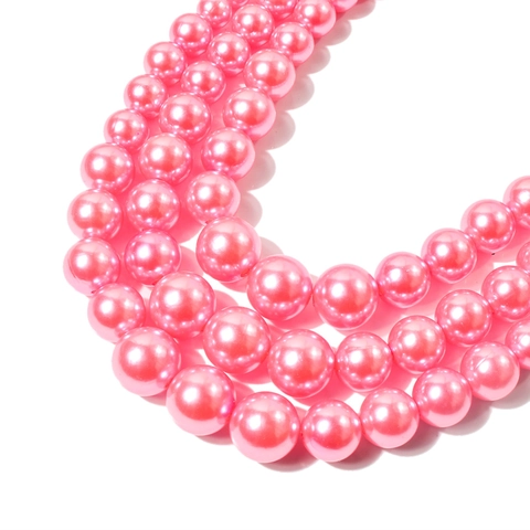 Parure de Collier et Boucles d'Oreilles en Perles Artificielles Multicouches pour Femmes Ensemble de Bijoux Choker pour Mariage
