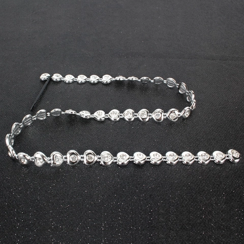 Moda Catena per Capelli con Nappa e Strass a Cuore Forcina Manuale in Alluminio per Donna Matrimonio Festa Argento Accessori