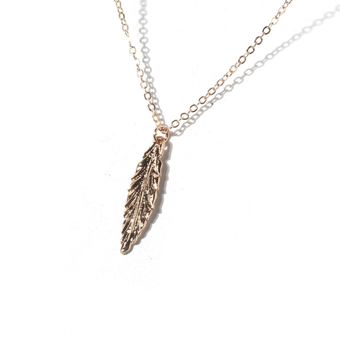 Collana con Pendente a Forma di Foglia Fiore Uccello in Lega con Strass per Donna Gioielli Bohémien Placcati Oro Rosa Oro per Festa