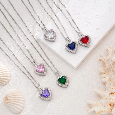 Elegante Kupfer Herz Anhänger Halskette Mit Strass Süßes Herz Schmuck Verstellbare Kette Für Damen Mode Geschenk