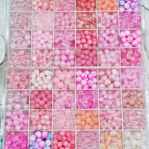 Rosa Lampwork Glasperlen DIY Handgemachter Schmuck Herstellung Lose Zwischenperlen Für Armband Halskette Süße Fee Stil Zubehör