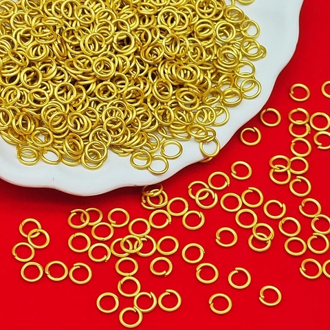 Sand Gold Matte Open Closed Jump Rings Alloy Connectors For DIY Jewelry Making Necklaces Bracelets Handmade Findings
