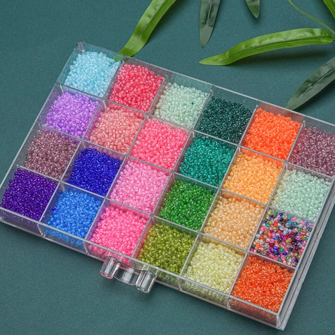 Glass Seed Beads 2mm 3mm 4mm DIY Jewelry Making Materials Handmade Necklace Earring Craft Beads Dyed Core Glass Beads