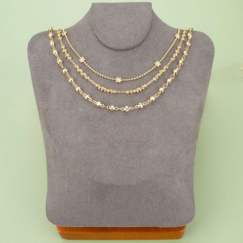 Copper DIY Jewelry Making Chain Flower Bead Ball Tube Gold Silver Electroplated Rhinestone Chain For Necklace Bracelet DIY