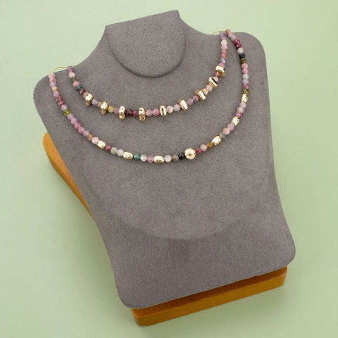 Copper Plated Gold Silver Irregular Geometric Spacer Beads DIY Jewelry Making Accessories For Necklace Bracelet Handmade