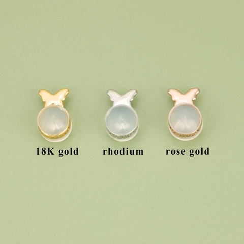 Copper 18K Gold Rhodium Rose Gold Earring Backs Silicone Ear Nuts DIY Jewelry Findings Components For Earrings Ear Studs