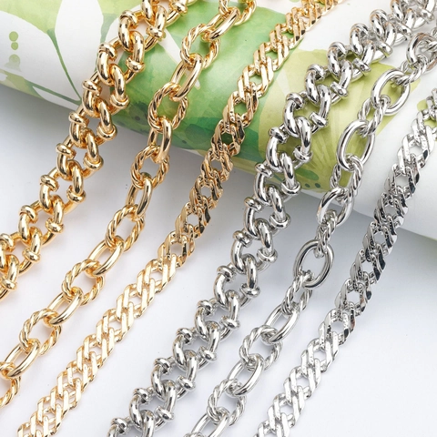 18K Verguld Koperen DIY Sieraden Ketting Voor Ketting Armband Maken Metalen Schakelkettingen Voor Sieraden Maken DIY Knutselaccessoires