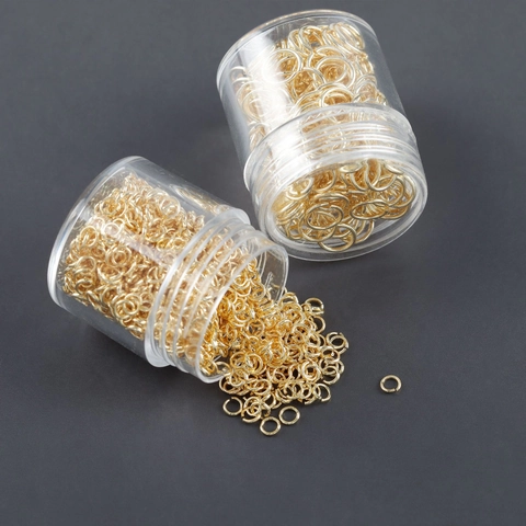 14k Επιχρυσωμένοι Χάλκινοι Ανοιχτοί Κρίκοι DIY Κατασκευή Κοσμημάτων Κολιέ Βραχιόλια Συνδετήρες Στρογγυλοί Κύκλοι Αξεσουάρ