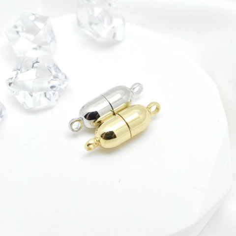 Chiusure Magnetiche in Rame Per Collane Braccialetti Fai da te Risultati di Gioielleria Oro Oro Bianco Placcato Connettore
