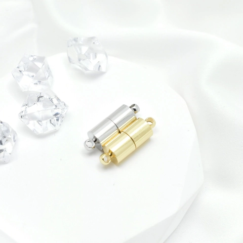 Chiusura Magnetica Cilindrica Per Fai Da Te Creazione Gioielli Rame Placcato Oro Platino Connettore Gancio Per Collana Bracciale