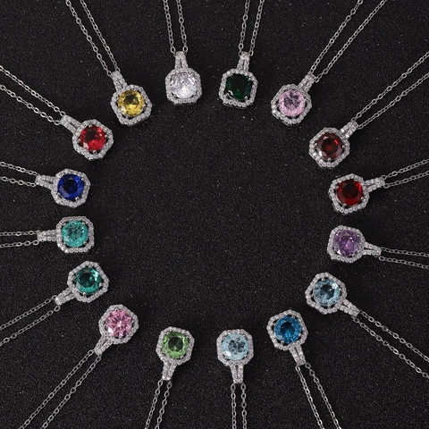 Collar Con Colgante de Frasco de Perfume de Cobre y Circonia de Lujo Para Mujer Lleno de Strass Geométrico Incrustado Cadena de Clavícula Joyería