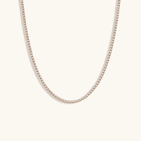 Minimalist Stainless Steel Zirconia Tennis Necklace And Bracelet Gold Silver Plated Elegant Fine Jewelry For Women Daily Party