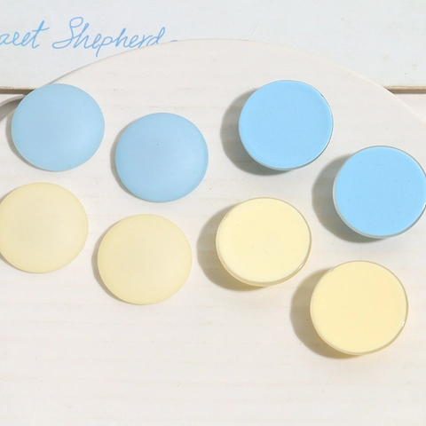 26mm Round Matte Resin DIY Craft Accessories Minimalist Creamy Colors For Hairpins Jewelry Making Flatback Cabochons Decoration
