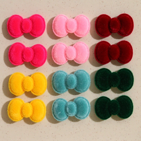 Patch Nœud Flocage Vintage Accessoires Bijoux DIY Pour Pince À Cheveux Chapeau Vêtements Décoration Résine Patch Femmes
