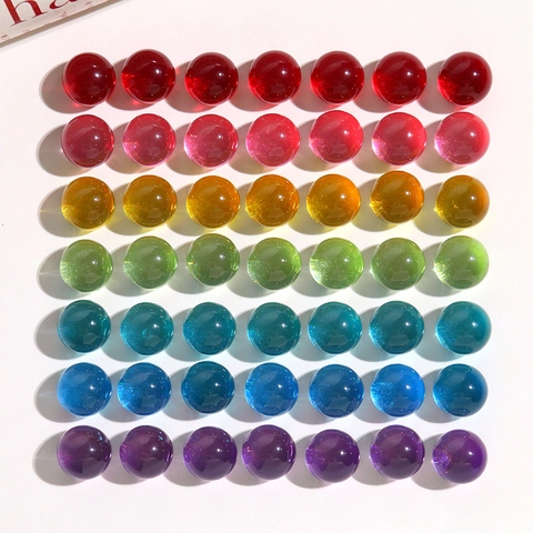 14mm Round Jelly Transparent Resin Cabochons Flatback Clear Beads For DIY Jewelry Making Hair Clip Earring Materials