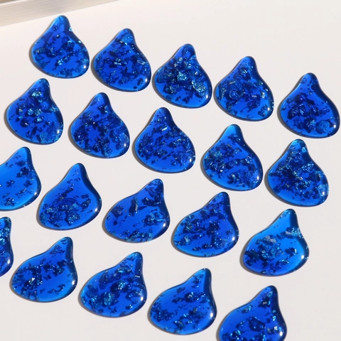 Kreative Unregelmäßige Gelee Harz Patch Charms Mit Silberfolie Für DIY Schmuckherstellung Ohrringe Schuhe Haarklammern Deko
