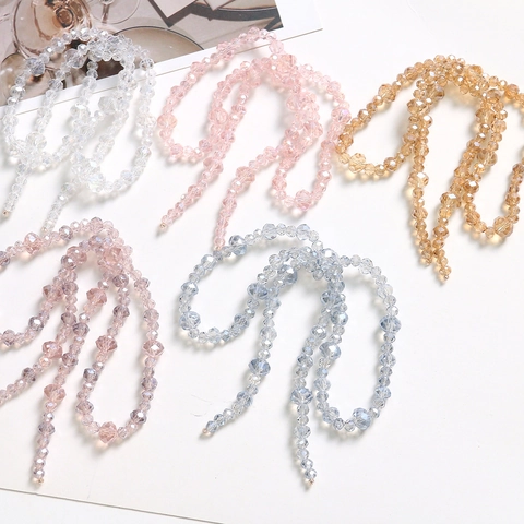 Pendentif Nœud en Cristal Fait à la Main Style Doux Preppy Charme de Sac Téléphone Accessoires Mode pour Filles