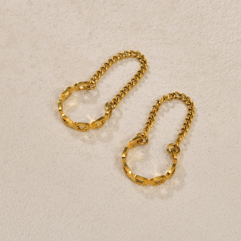 Minimalistisch Titanstahl Ohrklemme Für Damen Hohl Design 18K Vergoldet Zirkon Ohne Ohrloch Clip Auf Ohrringe Schmuck