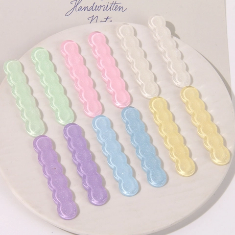 Glitter Golf Lange Strip Hars Accessoires DIY Haarspeld Materiaal Translucente Gradiënt Craft Sticker Voor Hoofddeksel Decoraties Meisjes Vrouwen