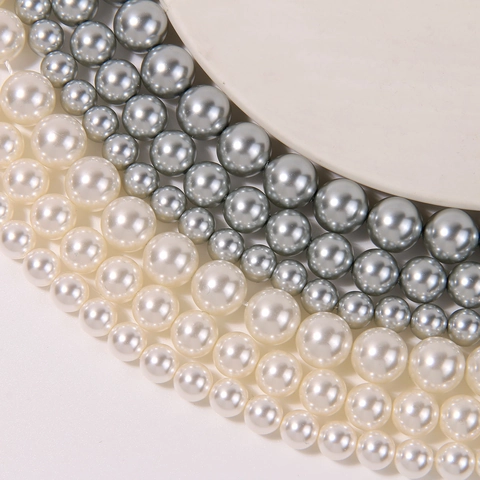 Matte Glass Artificial Pearl Beads For DIY Jewelry Making Round Straight Hole Dreamy Luster Crafting Accessories Supplies
