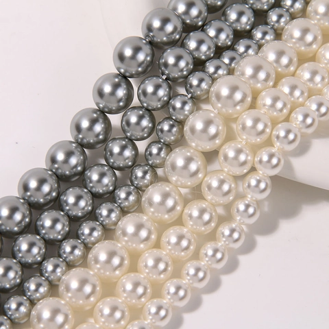 Matte Glass Artificial Pearl Beads For DIY Jewelry Making Round Straight Hole Dreamy Luster Crafting Accessories Supplies